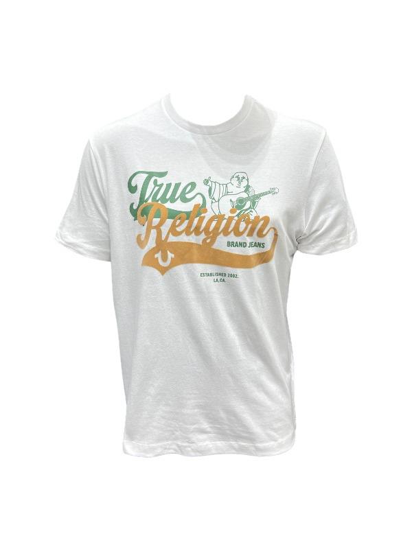 True Religion T-Shirt Relaxed Old Skool Optic White