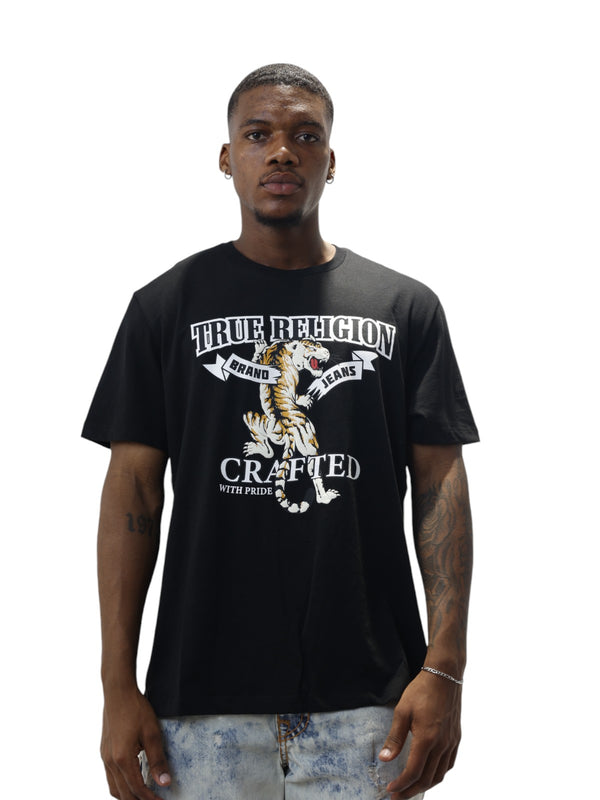 True Religion Relaxed Tiger T-Shirt Jet Black