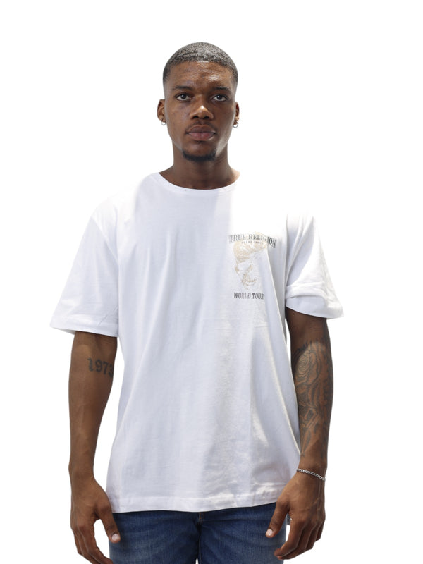 True Religion Relaxed Skull T-Shirt Optic White