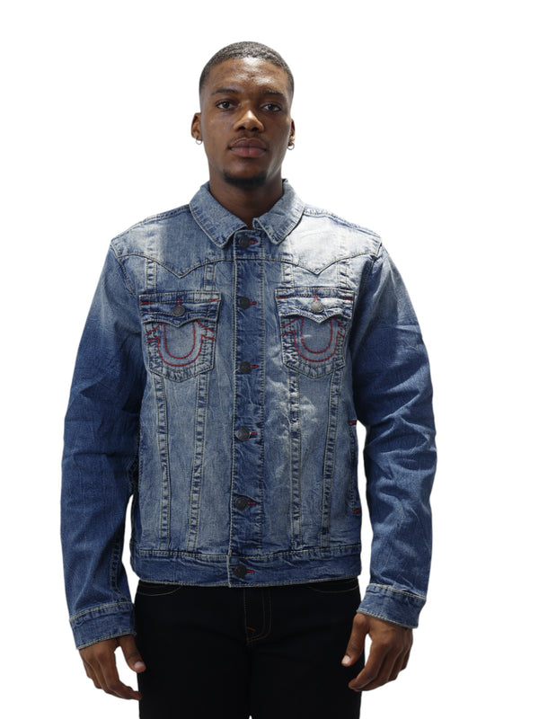 True Religion Big T Jimmy Jacket Bond Medium Wash