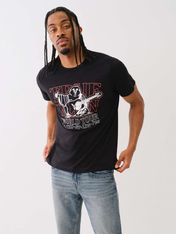 True Religion Silicone T-Shirt Tour Jet Black