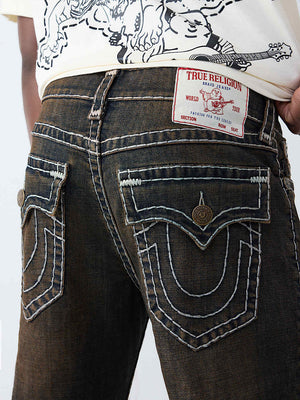 True Religion Jeans Ricky Super T Flap Dark Wash