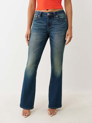 True Religion  Becca Mid Rise Bootcut Nautical Blue