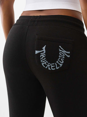 True Religion Sweatpants Script Tr Twisted Jet Black