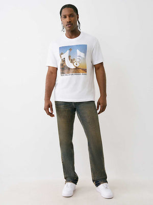 True Religion  Ricky Triple Sn Flap 34In Dark Aged Brown Wash