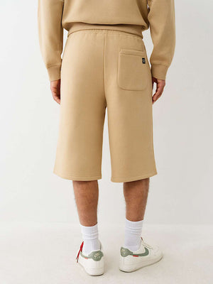 True Religion Long Sweatshorts Travertine