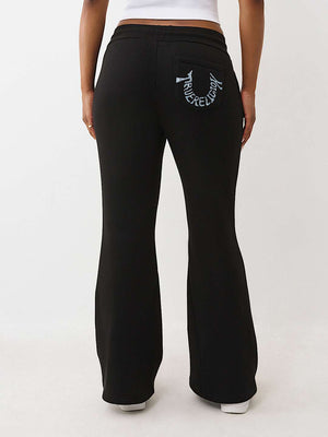 True Religion Sweatpants Script Tr Twisted Jet Black