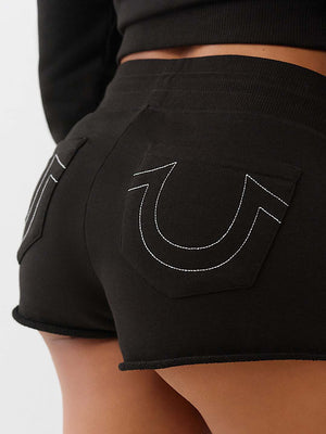 True Religion Shorts Tr Low Rise Joey Terry S Jet Black