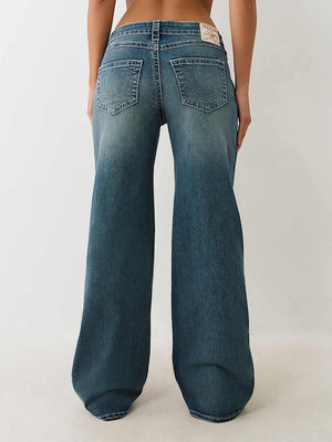 True Religion  Elastic Breif Bobbi Baggy Jean Blue Radiance