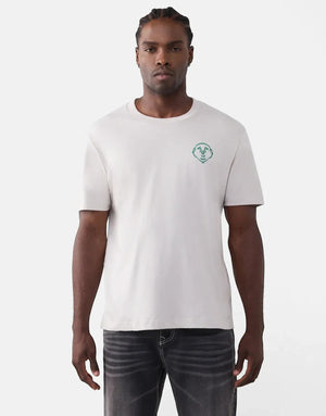 True Religion T-Shirt Abstract Denim Grey
