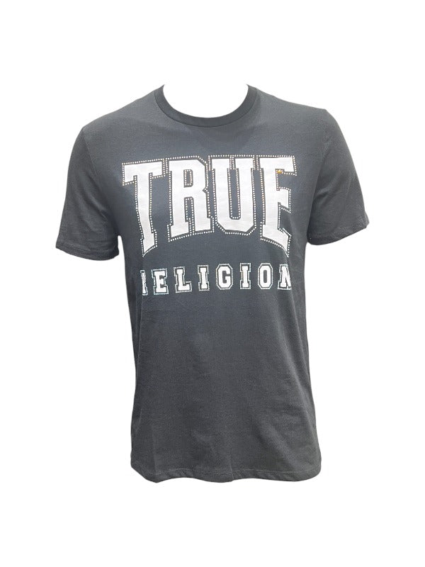 True Religion T-Shirt Ladies Tr Graphic Boyfriend Jet Black