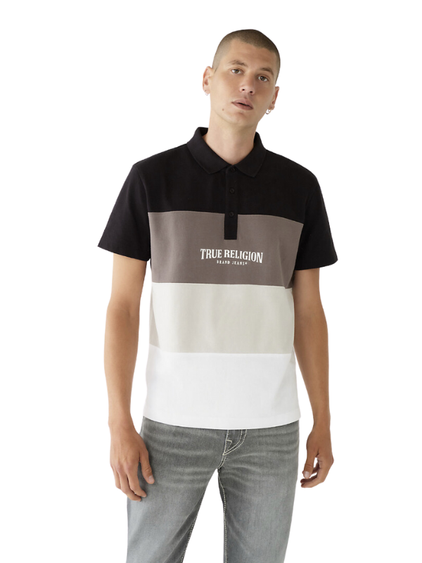 True Colour Block Polo Shirt