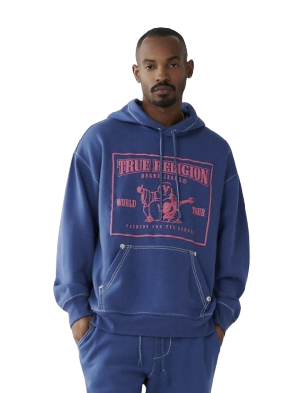 Big T Logo Relaxed Hoodie