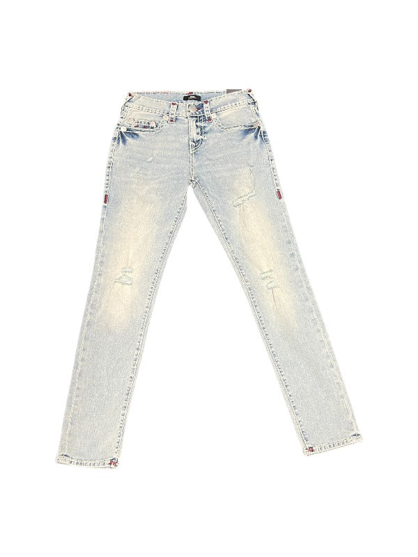 True Religion Jeans Rocco Super T 32 In Lynx Rips Light Wash