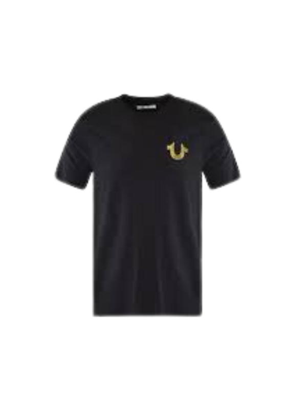 True Religion T-Shirt Logo Jet Black