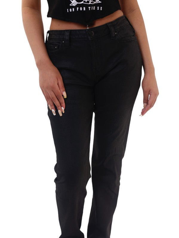 True Religion Billi Jeans Ladies Mr Striaght Black