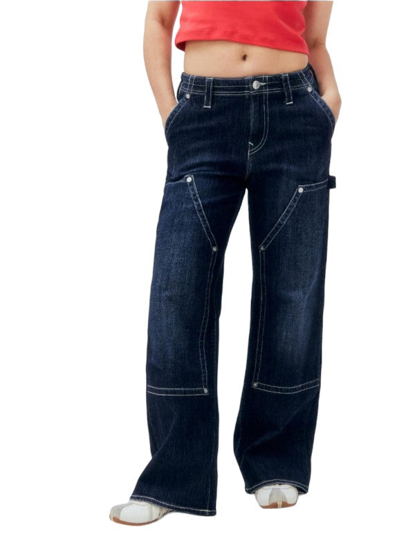 True Religion Bobbi Jeans Carpenter Baggy Dark Wash