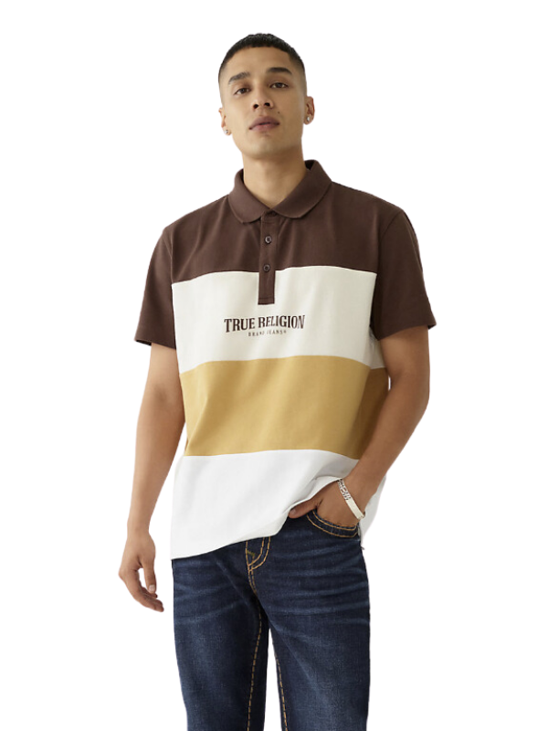 True Colour Block Polo Shirt