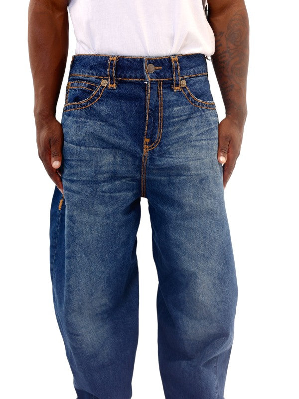 True Religion Ricki Jeans Relaxed Straight Ghost Wave